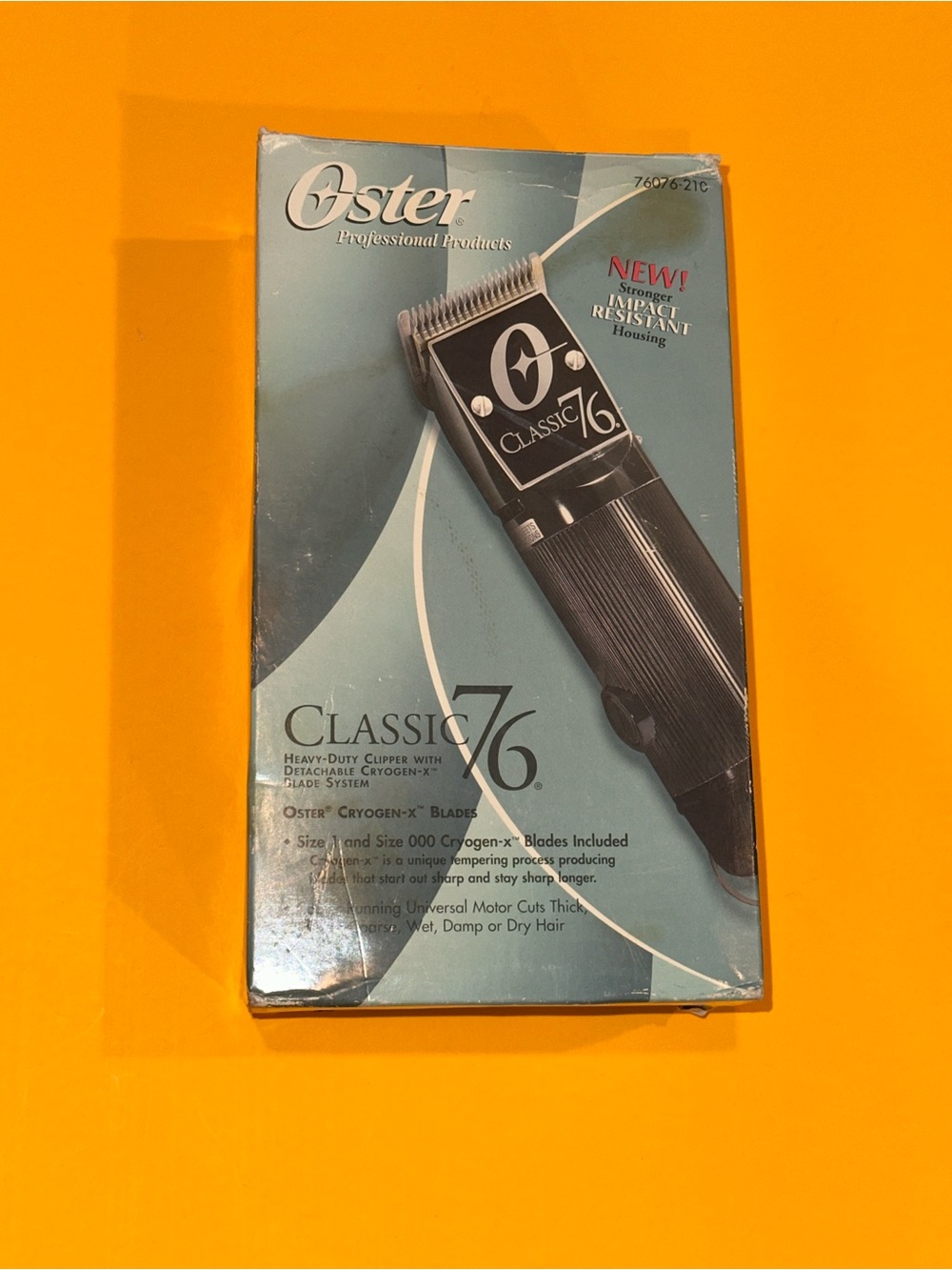 Oster Pro Classic 76 Clippers w/Cryogen-X Size 1 & 000 Blades TESTED & WORKS